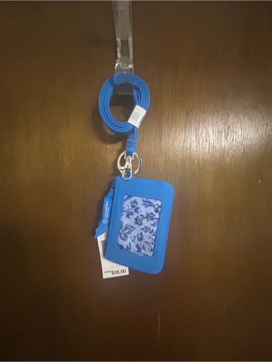 Other - Vera Bradley Blue Badge ID Holder with Lanyard - Lightweight Card Wallet